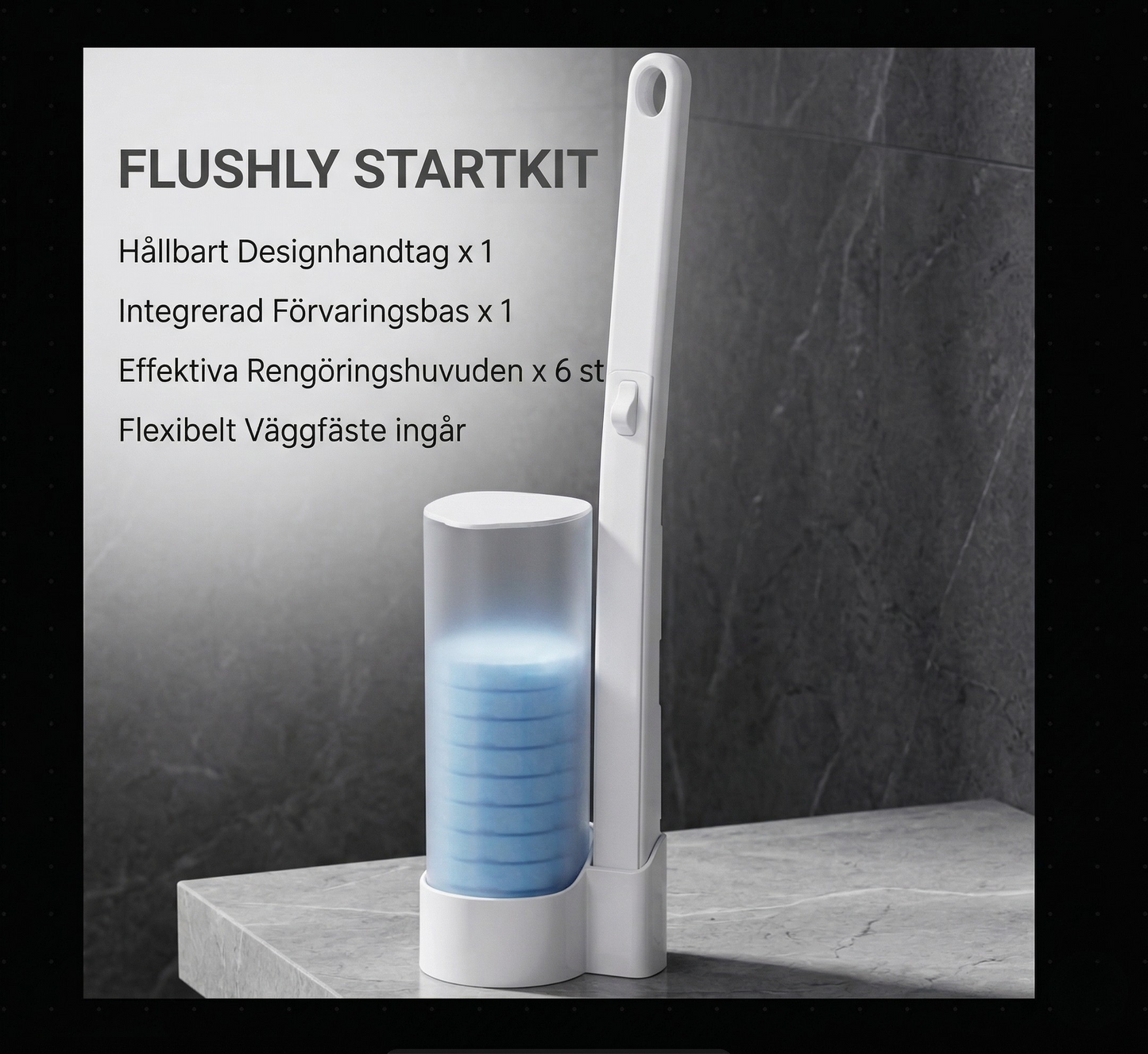 Flushly – Hygienisk toalettborste