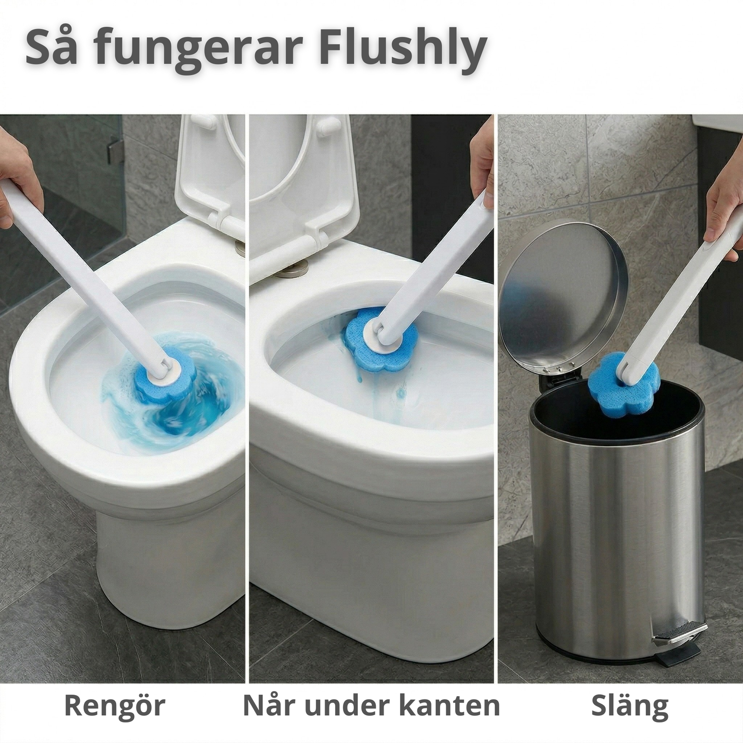 Flushly – Hygienisk toalettborste
